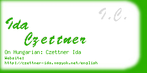 ida czettner business card